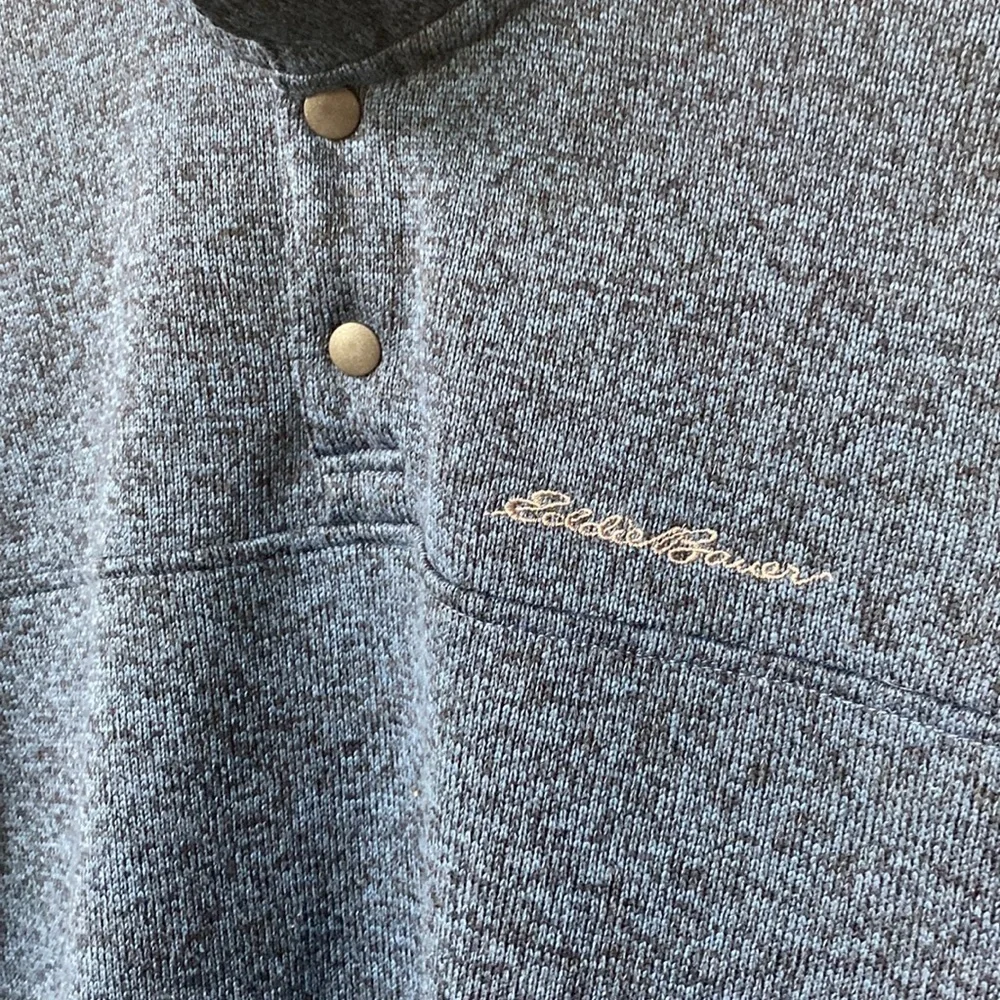 Eddie Bauer blue pullover jacket size medium